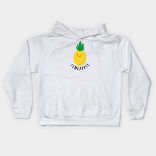 Cute funny pineapple fineapple Kids Hoodie